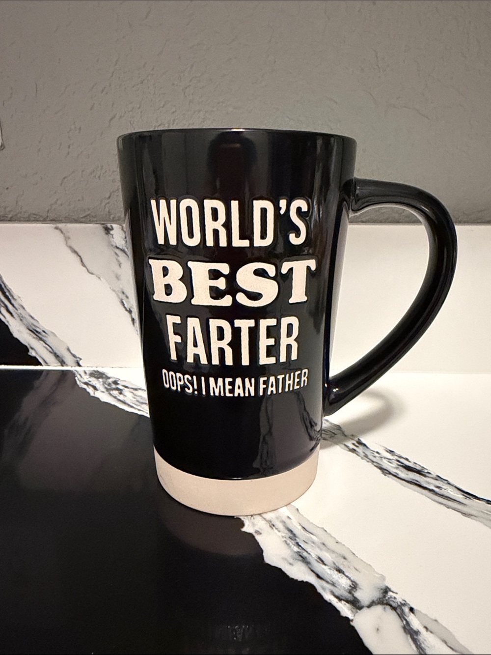 FUNNY COFFEE MUG TALL GAG GIFT FOR FATHERS DAY